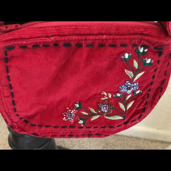 Sweet Little GIRLS Beaded Corduroy HANDBAG… - Picture 2 of 2